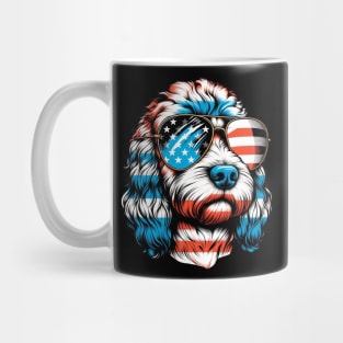 Cookapoo Patriotic Sunglasses American Flag 4th of July Mug